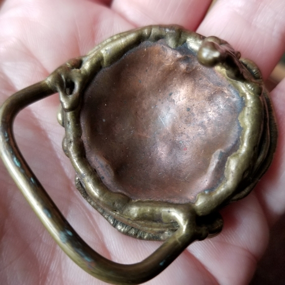 Relisted -Vintage Brutalist belt buckle gold copper tone - Picture 11 of 12